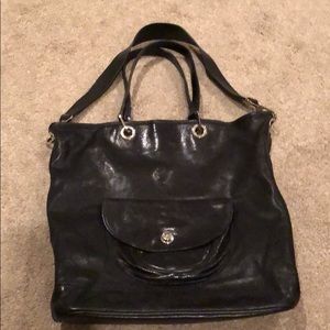 Longchamp Black Leather shoulder/arm Bag